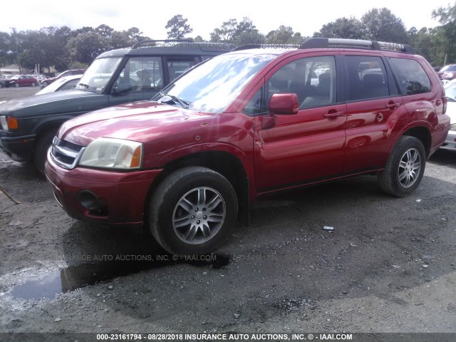 4A4MN31S98E019951 - 2008 MITSUBISHI ENDEAVOR SE RED photo 2