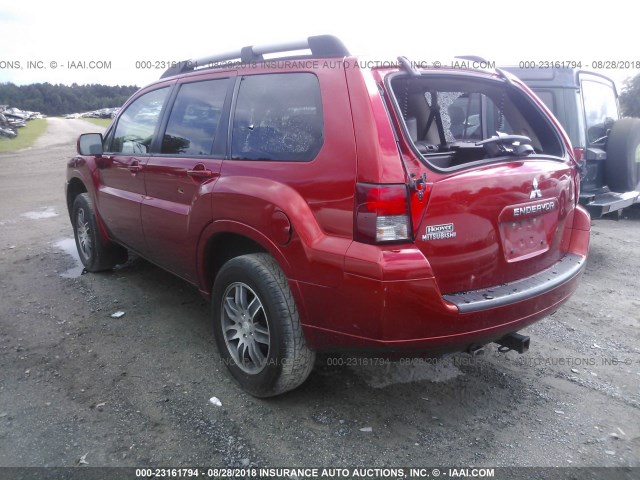 4A4MN31S98E019951 - 2008 MITSUBISHI ENDEAVOR SE RED photo 3