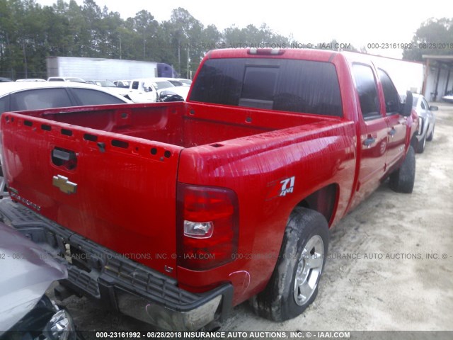 3GCRKSE3XAG109627 - 2010 CHEVROLET SILVERADO K1500 LT RED photo 4