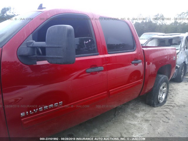 3GCRKSE3XAG109627 - 2010 CHEVROLET SILVERADO K1500 LT RED photo 6