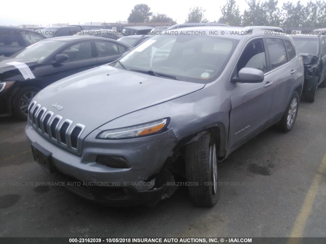 1C4PJMCB3FW787533 - 2015 JEEP CHEROKEE LATITUDE GRAY photo 2