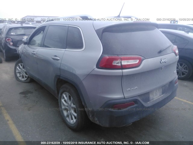 1C4PJMCB3FW787533 - 2015 JEEP CHEROKEE LATITUDE GRAY photo 3