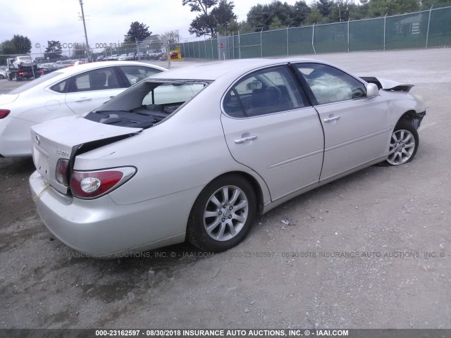 JTHBF30G820032332 - 2002 LEXUS ES 300 CREAM photo 4