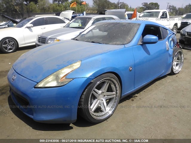 JN1AZ44E19M404022 - 2009 NISSAN 370Z BLUE photo 2