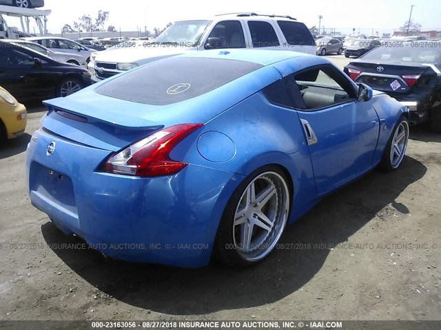 JN1AZ44E19M404022 - 2009 NISSAN 370Z BLUE photo 4