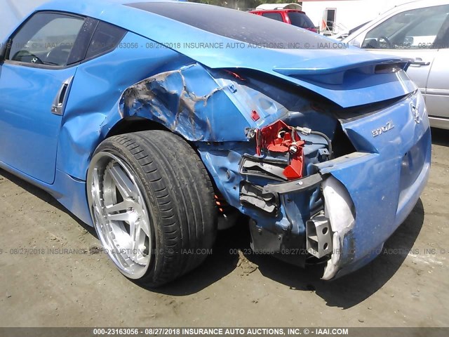 JN1AZ44E19M404022 - 2009 NISSAN 370Z BLUE photo 6