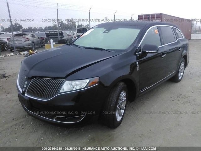 2LMHJ5NK5EBL59146 - 2014 LINCOLN MKT BLACK photo 2