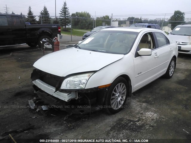 3MEHM02188R633966 - 2008 MERCURY MILAN PREMIER WHITE photo 2