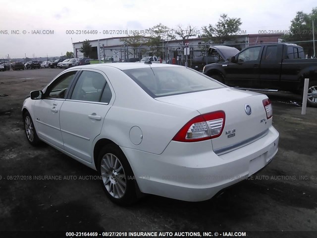 3MEHM02188R633966 - 2008 MERCURY MILAN PREMIER WHITE photo 3