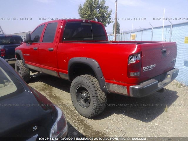 1D7KU28D43J538088 - 2003 DODGE RAM 2500 ST/SLT 红色 照片 3