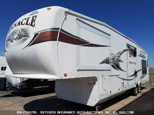 1UJCJ0BU5C1RB0201 - 2012 JAYCO PINNACLE FIFTH WHEEL  WHITE photo 3