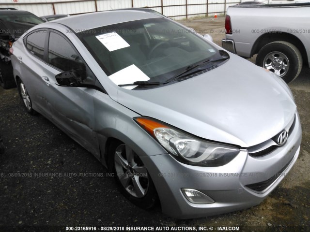 5NPDH4AE4DH253214 - 2013 HYUNDAI ELANTRA GLS/LIMITED SILVER photo 1