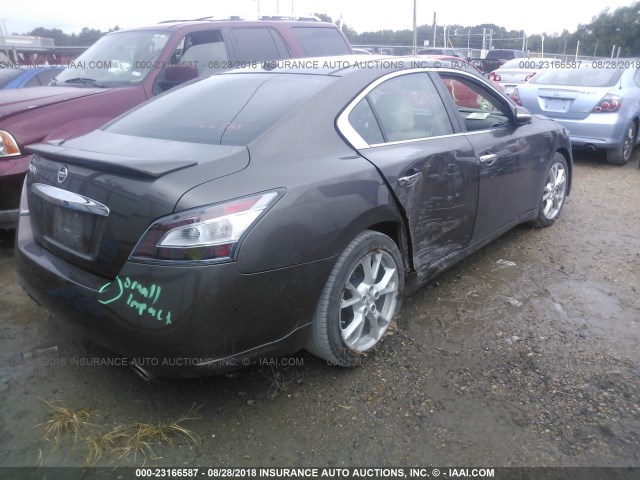 1N4AA5AP6CC839492 - 2012 NISSAN MAXIMA S/SV BROWN photo 4