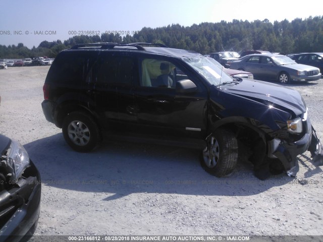 4F2CZ06148KM19908 - 2008 MAZDA TRIBUTE S BLACK photo 1