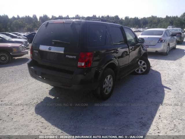 4F2CZ06148KM19908 - 2008 MAZDA TRIBUTE S BLACK photo 4