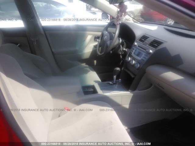 4T1BK46K19U084348 - 2009 TOYOTA CAMRY SE/LE/XLE 红色 照片 5