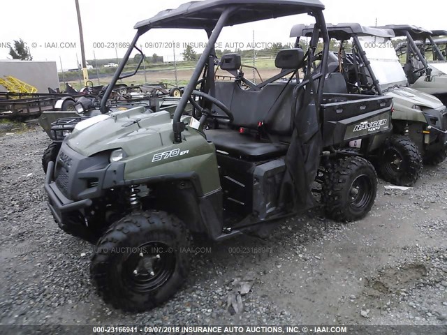 3NSRCA579JE225406 - 2018 POLARIS RANGER 570 FULL-SIZE GREEN photo 2