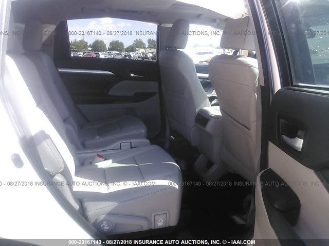 5TDJKRFH7GS232232 - 2016 TOYOTA HIGHLANDER XLE თეთრი ფოტო 8