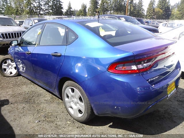 1C3CDFAA2DD292457 - 2013 DODGE DART SE/AERO BLUE photo 3