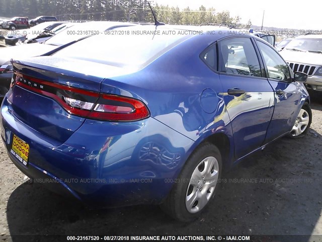 1C3CDFAA2DD292457 - 2013 DODGE DART SE/AERO BLUE photo 4