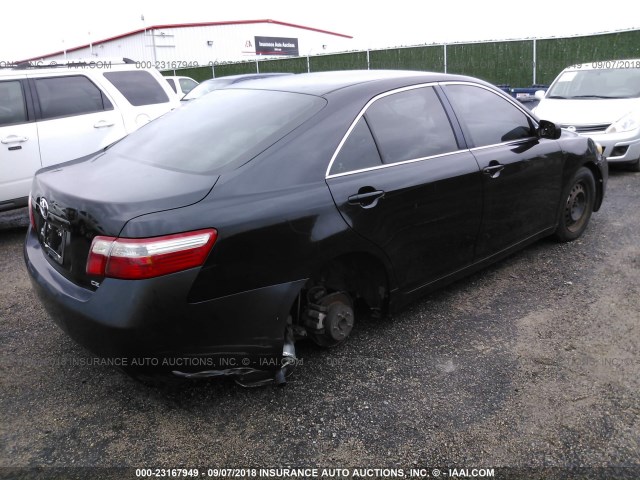 4T1BE46K87U664832 - 2007 TOYOTA CAMRY NEW GENERAT CE/LE/XLE/SE BLACK photo 4