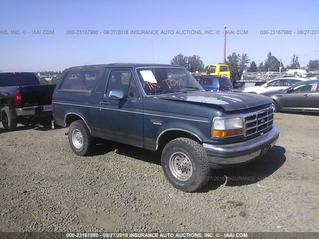 1FMEU15H5NLA70254 - 1992 FORD BRONCO U100 GREEN photo 1