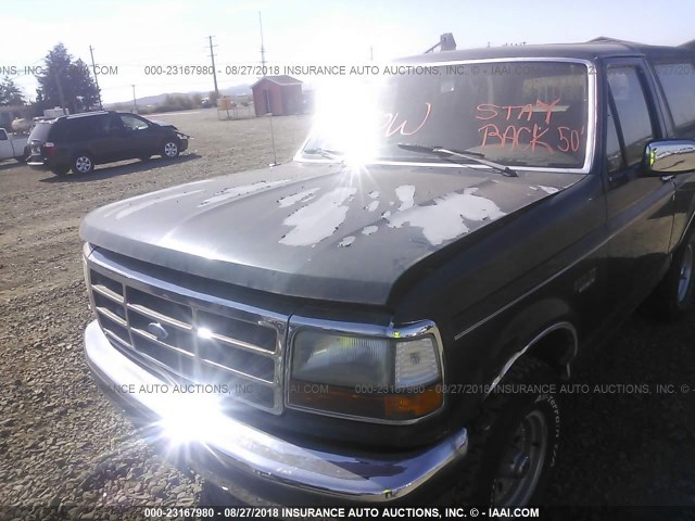 1FMEU15H5NLA70254 - 1992 FORD BRONCO U100 GREEN photo 6