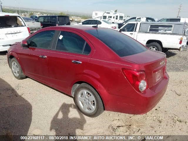 1G1JA5SH6D4241909 - 2013 CHEVROLET SONIC LS 红色 照片 3