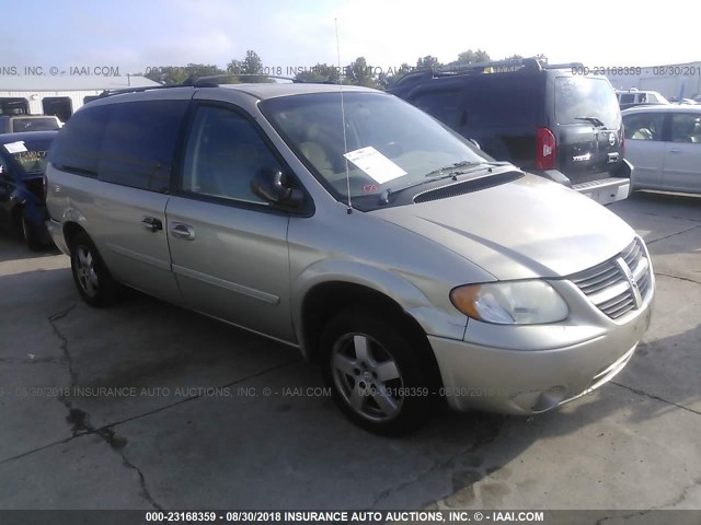 2D4GP44L36R644065 - 2006 DODGE GRAND CARAVAN SXT TAN photo 1