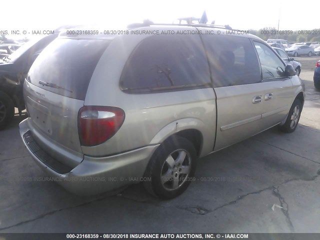 2D4GP44L36R644065 - 2006 DODGE GRAND CARAVAN SXT TAN photo 4