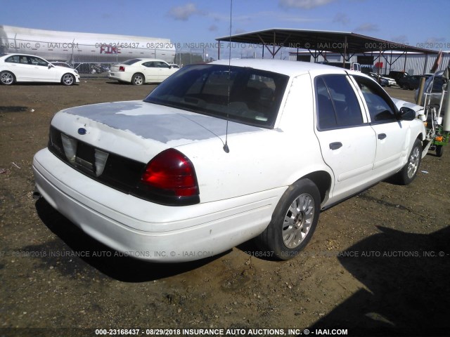 2FAHP71W35X108928 - 2005 FORD CROWN VICTORIA POLICE INTERCEPTOR WHITE photo 4