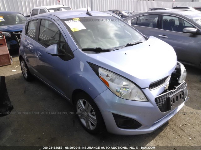 KL8CB6S93EC459110 - 2014 CHEVROLET SPARK LS BLUE photo 1