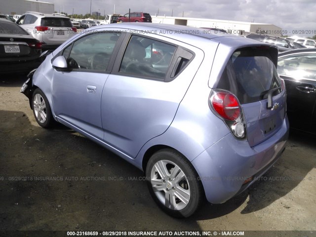 KL8CB6S93EC459110 - 2014 CHEVROLET SPARK LS BLUE photo 3