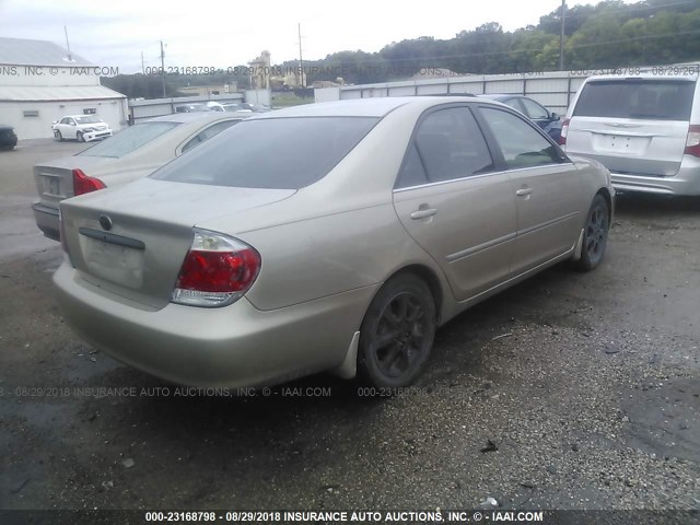JTDBF32K950163048 - 2005 TOYOTA CAMRY LE/XLE/SE GOLD photo 4