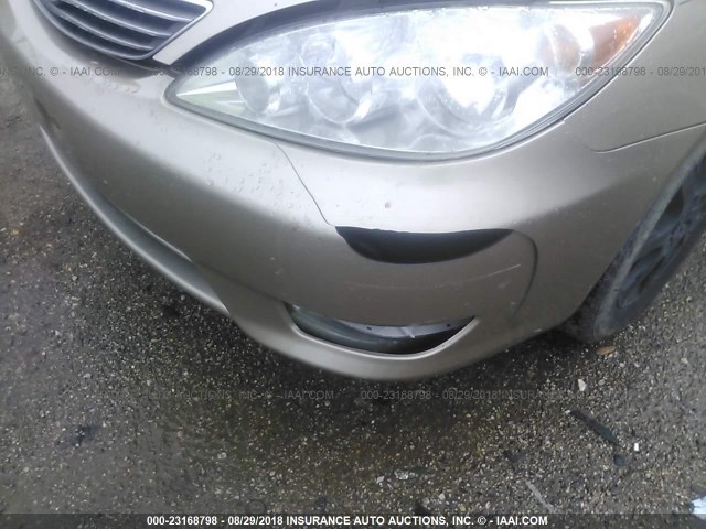 JTDBF32K950163048 - 2005 TOYOTA CAMRY LE/XLE/SE GOLD photo 6