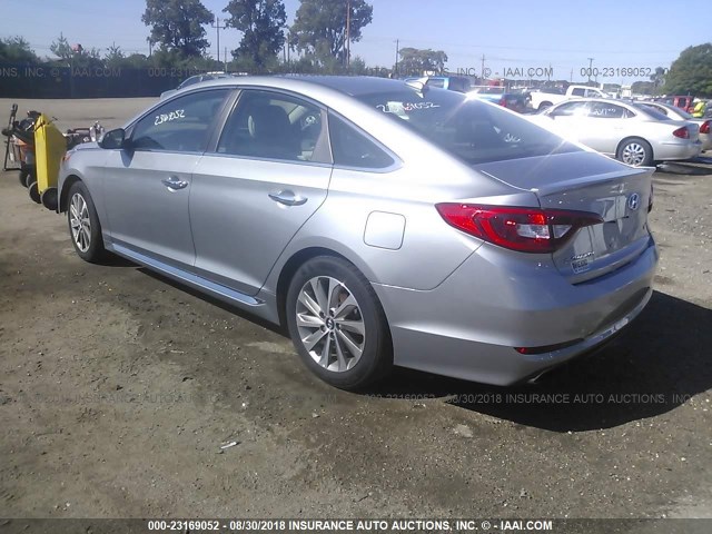 5NPE34AF4HH594887 - 2017 HYUNDAI SONATA SPORT/LIMITED GRAY photo 3