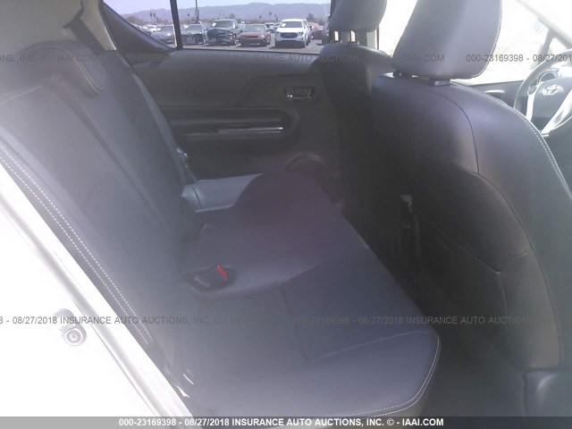 JTDKDTB39F1090256 - 2015 TOYOTA PRIUS C SILVER photo 8