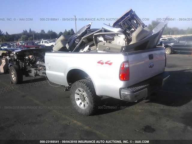 1FTWW31R48EA25053 - 2008 FORD F350 SRW SUPER DUTY SILVER photo 3