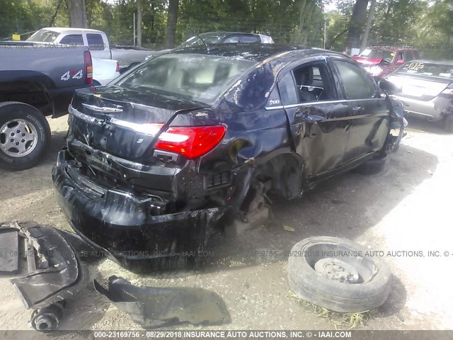 1C3CCBCG2DN674110 - 2013 CHRYSLER 200 LIMITED BLACK photo 4