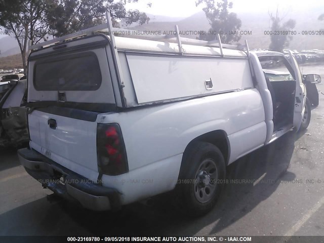 1GCEC19V27E126309 - 2007 CHEVROLET SILVERADO C1500 CLASSIC WHITE photo 4