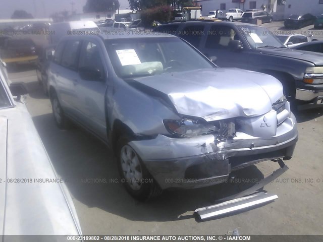 JA4LX31FX4U001520 - 2004 MITSUBISHI OUTLANDER LS GRAY photo 1