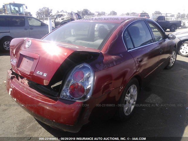 1N4AL11D15C166445 - 2005 NISSAN ALTIMA S/SL RED photo 4