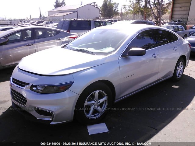 1G1ZB5ST1GF286463 - 2016 CHEVROLET MALIBU LS 银色 照片 2