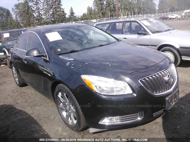 2G4GS5EV6D9202777 - 2013 BUICK REGAL PREMIUM BLACK photo 1