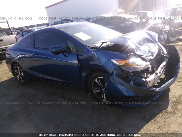 2HGFG3B83FH531192 - 2015 HONDA CIVIC EX BLUE photo 1