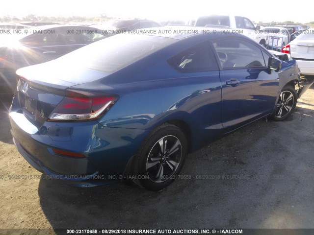 2HGFG3B83FH531192 - 2015 HONDA CIVIC EX BLUE photo 4