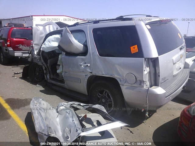 1GNSKBE08BR213209 - 2011 CHEVROLET TAHOE K1500 LT SILVER photo 3