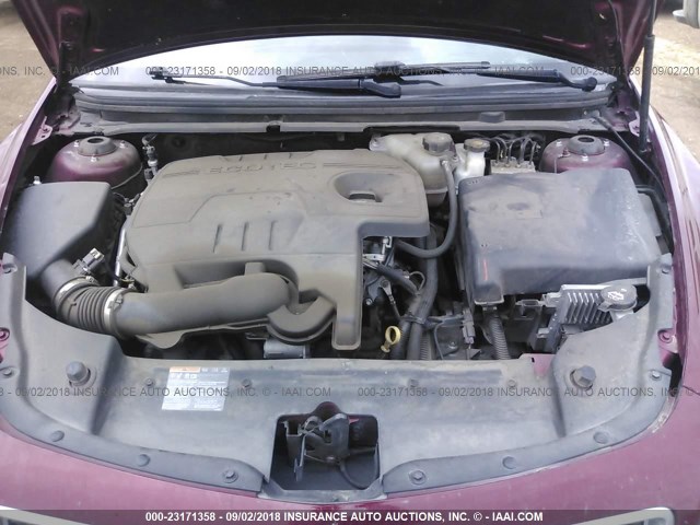 1G1ZC5E12BF273964 - 2011 CHEVROLET MALIBU 1LT PURPLE photo 10
