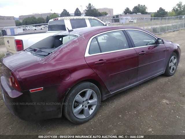 1G1ZC5E12BF273964 - 2011 CHEVROLET MALIBU 1LT PURPLE photo 4