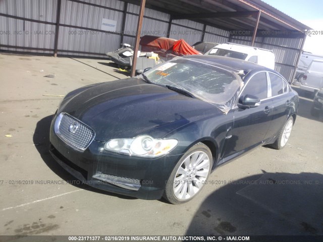 SAJWA06B69HR38424 - 2009 JAGUAR XF PREMIUM LUXURY GREEN photo 2